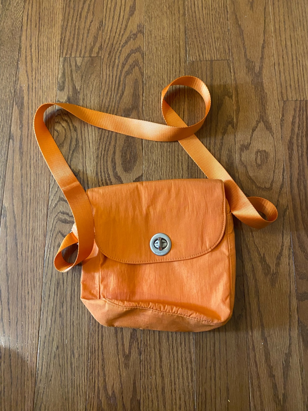 Baggallini Orange Crossbody Bag with Turn-Lock